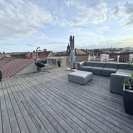 Apartman Design - Penthouse Mit Dachterrasse - Bayreuth
